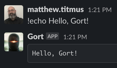 Hello Gort!
